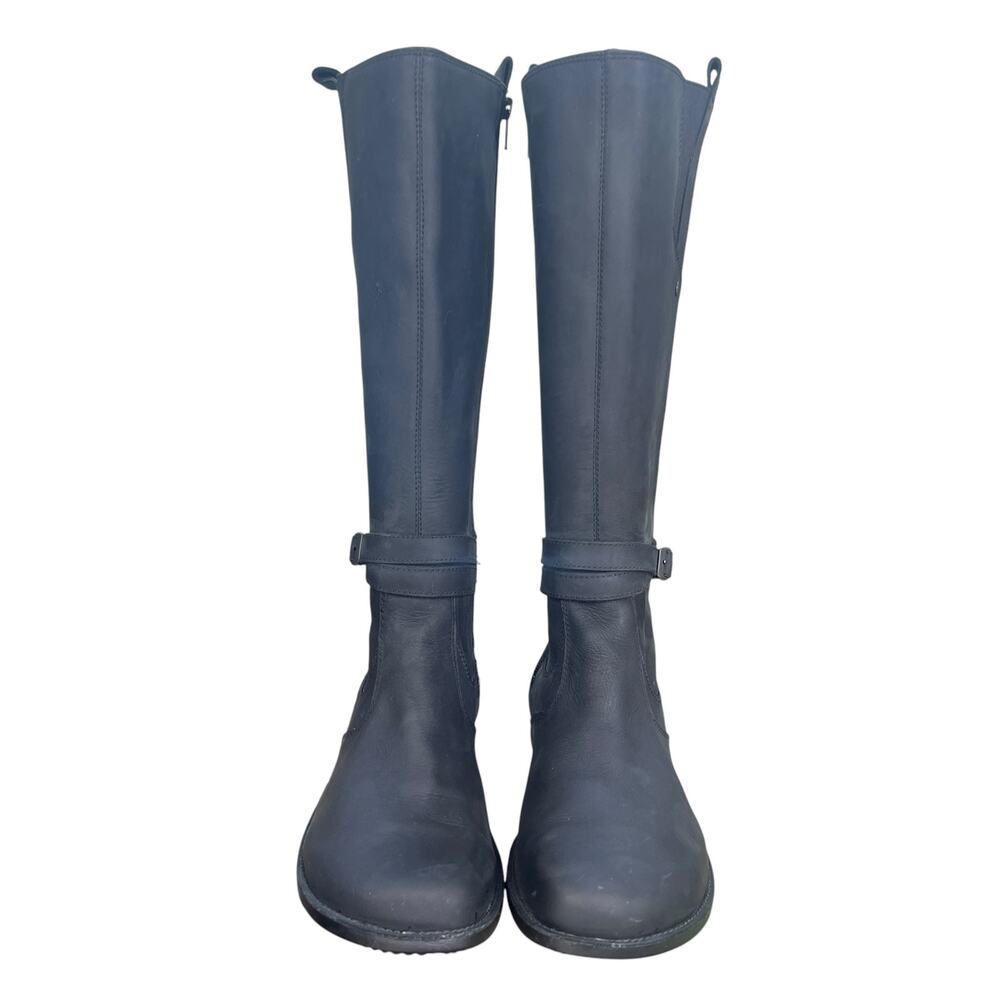 Merrell Tetra Strap Black Leather Waterproof Tall Boots Size 8.5 - Picture 7 of 9